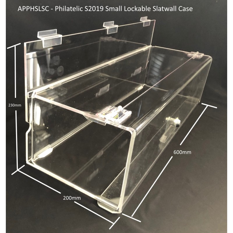 Philatelic S2019 Small Lockable Slatwall Case