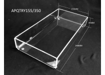 Acrylic shelf  tray  - 155mm W x 350mm D x 45mm H